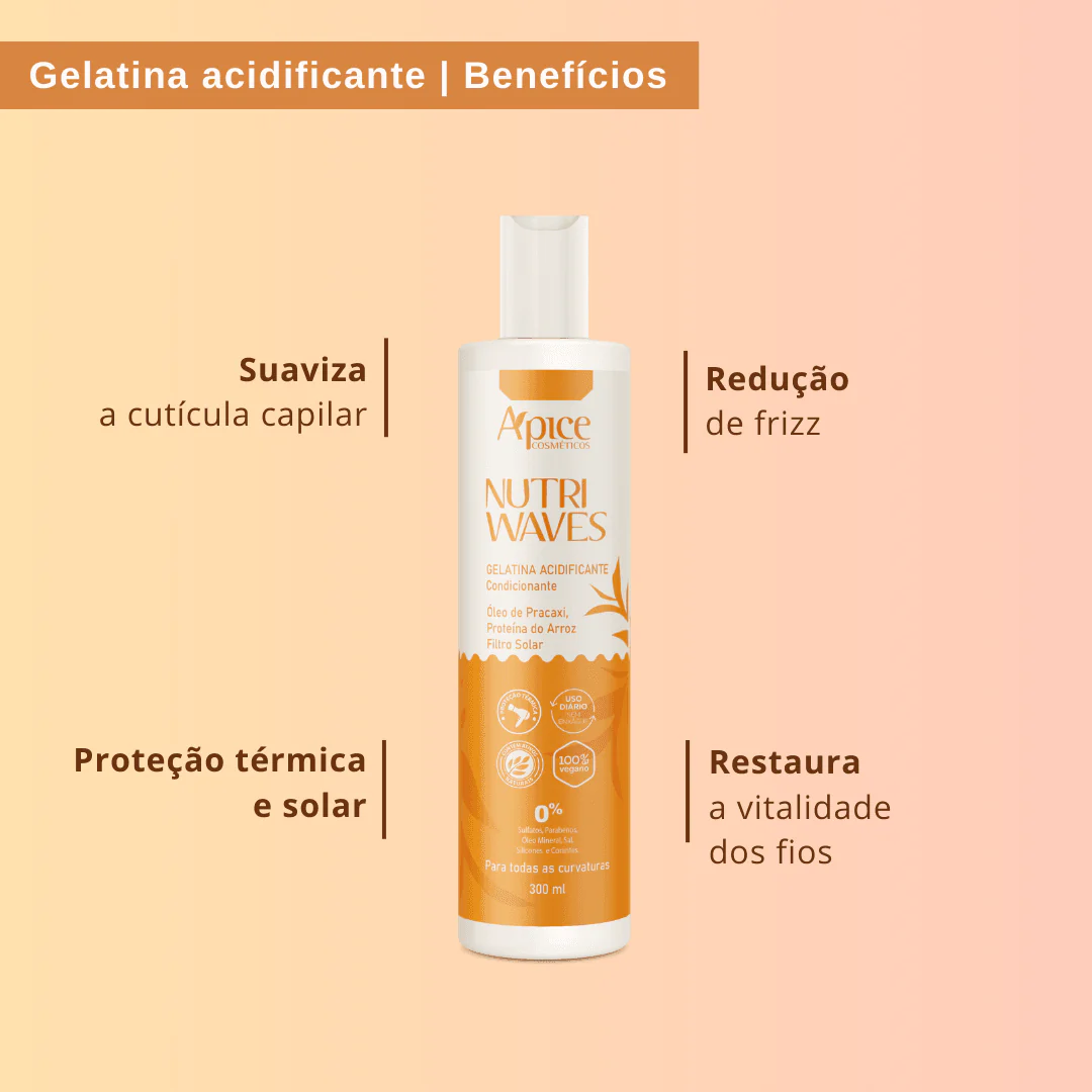 Gelatina Acidificante e Condicionante Nutri Waves 300ML - Image 6