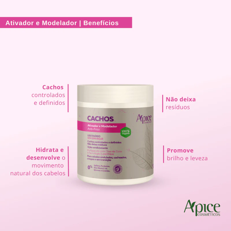 Kit Cachos - Shampoo, Condicionador, Máscara e Ativador (4 ITENS) - Image 5
